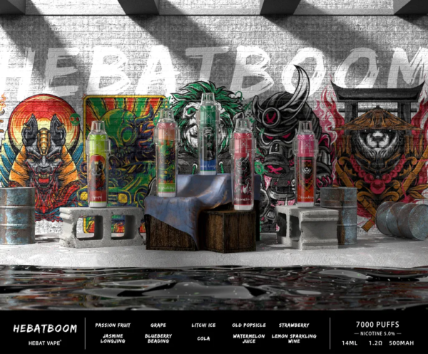 HEBAT五代拋棄式❤️‍7000口可充電🔋❤️‍喜貝神舟喜貝BOOM上市